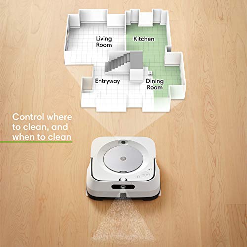 iRobot Braava Jet M6 (6110) Ultimate Robot Mop- Wi-Fi Connected, Precision Jet Spray, Smart Mapping, Works with Alexa, Ideal for Multiple Rooms, Recharges and Resumes