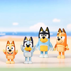 Bluey Bluey & Family Figure 4-Pack, Bingo, Bandit & Chilli - New Expressions