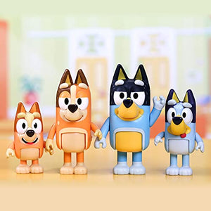 Bluey Bluey & Family Figure 4-Pack, Bingo, Bandit & Chilli - New Expressions