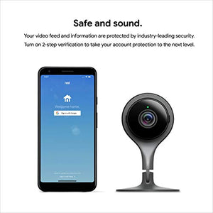 Google Nest Cam Indoor - 1st Generation - Wired Indoor Camera - Control with Your Phone and Get Mobile Alerts - Surveillance Camera with 24/7 Live Video and Night Vision