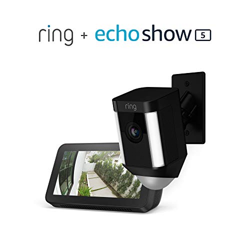 Ring Spotlight Cam Mount (Black) with Echo Show 5 (Charcoal)