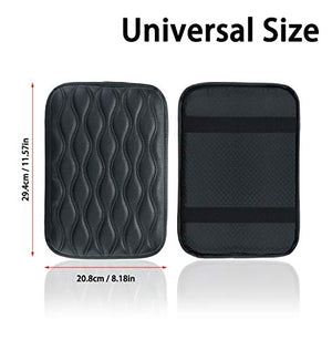 Auto Center Console Cover Pad Universal Fit for SUV/Truck/Car, Waterproof Car Armrest Seat Box Cover, Leather Auto Armrest Cover