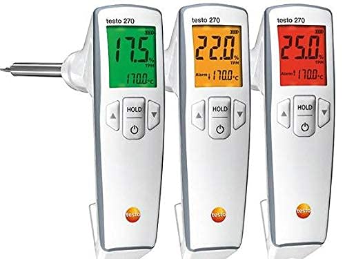 testo 270 Cooking Oil Tester I Oil Temperature and TPM Measurement Tool Without Reference Oil