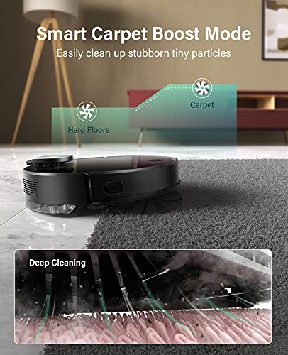 VIOMI V3 Max Robot Vacuum and Mop, 3 in 1, 300mins, 5200mAh, 2700Pa, Lidar Navigation Robotic Vacuum Cleaner, Smart Mapping, Self-Charge, 2.4G WiFi, Work with Alexa/Google, for Carpets and Pets