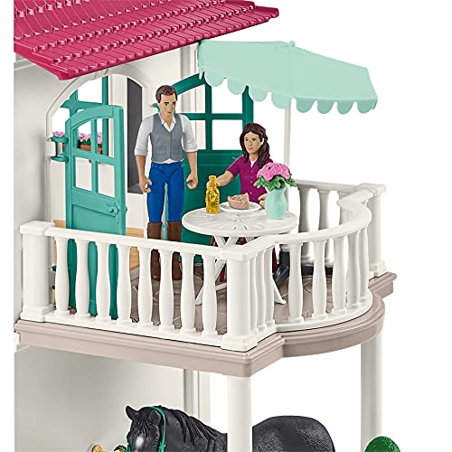 Schleich Horse Toys and Playsets, Award Winning 108 Piece Set Lakeside Country House, Horse Stable, Pony Figurines, Rider Action Figures, and Barn Accessories, for Girls and Boys Ages 5 and Above