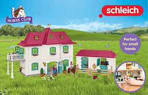 Schleich Horse Toys and Playsets, Award Winning 108 Piece Set Lakeside Country House, Horse Stable, Pony Figurines, Rider Action Figures, and Barn Accessories, for Girls and Boys Ages 5 and Above