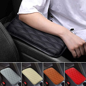 Auto Center Console Cover Pad Universal Fit for SUV/Truck/Car, Waterproof Car Armrest Seat Box Cover, Leather Auto Armrest Cover