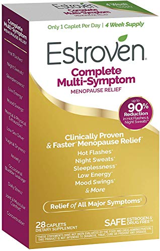 Estroven Complete Menopause Relief | All-In-One Menopause Relief* | Safe and Effective | Reduce Multiple Menopause Symptoms*1 | Reduces Hot Flashes and Night Sweats* | One Per Day | 28 Count