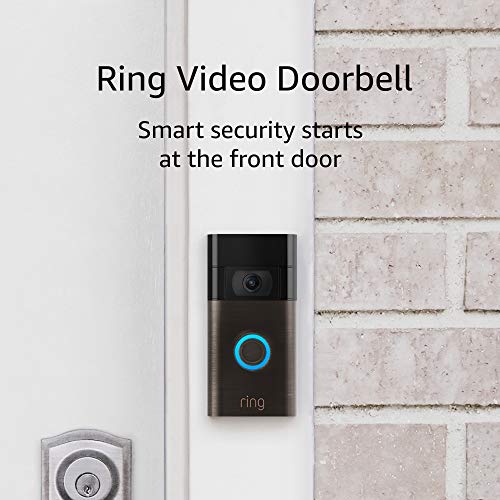 Ring Video Doorbell – 2020 release – 1080p HD video, improved motion detection, easy installation – Venetian Bronze