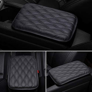 Auto Center Console Cover Pad Universal Fit for SUV/Truck/Car, Waterproof Car Armrest Seat Box Cover, Leather Auto Armrest Cover