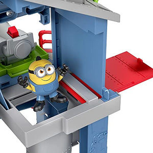 Imaginext Minions The Rise of Gru Gadget Lair Playset with Minion Otto Figure and Toy Rocket for Preschool Kids Ages 3 and Up