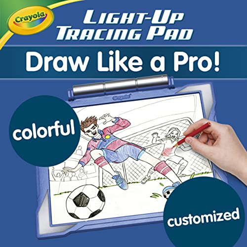 Crayola Light Up Tracing Pad Blue, Drawing Projector for Kids, Gift for Boys & Girls, Toys, Ages 6+