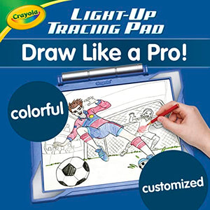 Crayola Light Up Tracing Pad Blue, Drawing Projector for Kids, Gift for Boys & Girls, Toys, Ages 6+