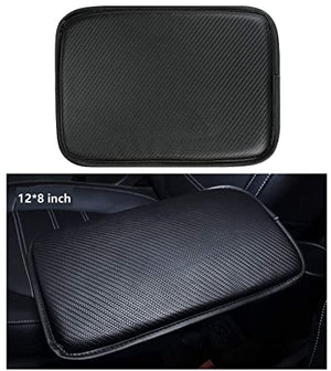 SUHU Auto Center Console Cover Pad Universal Fit for Most Vehicle/SUV/Truck/Car, Waterproof Car Armrest Cover Protector, Car Armrest Seat Box Cover(Black)