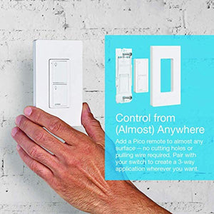 Lutron Caseta Deluxe Smart Switch Kit | Works with Alexa, Apple HomeKit, and the Google Assistant | P-BDG-PKG2WS-WH | White