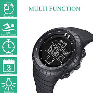 PALADA Men's Digital Sports Watch Waterproof Tactical Watch with LED Backlight Watch for Men