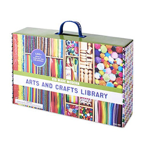 Kid Made Modern - Arts and Crafts Supply Library - 1000+ Piece Collection - DIY Kids Crafts - Bulk Craft Set - Create Your Own Art - Includes Art Supplies and Reusable Storage Box - Ages 8+