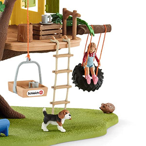 Schleich Farm World, Farm Animal Gifts for Kids, Adventure Tree House with Animal Figurines and Accessories 28-Piece Set, Ages 3+