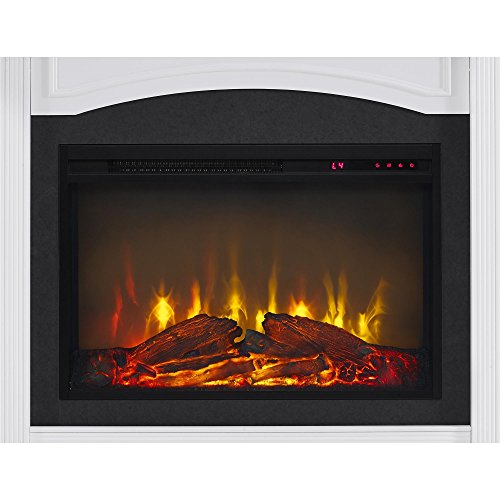 Ameriwood Home Lamont Mantel Fireplace, White,1815096COM