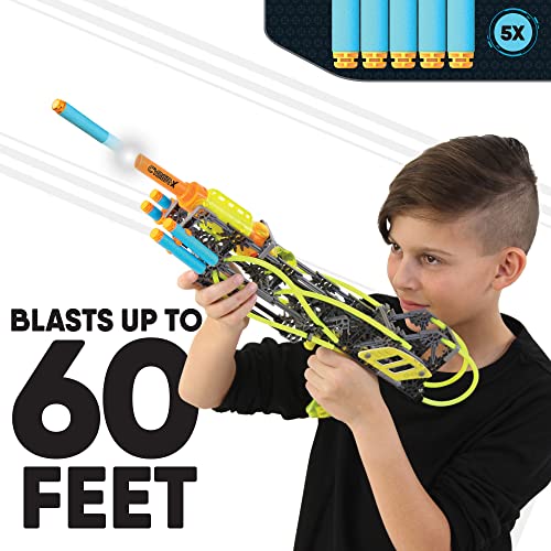 K'NEX Cyber-X C5 Neostrike - Blasts up to 60 ft - 176 Pieces, 4 Builds, Targets, 5 Darts - Great Gift Kids 8+