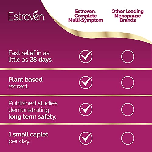 Estroven Complete Menopause Relief | All-In-One Menopause Relief* | Safe and Effective | Reduce Multiple Menopause Symptoms*1 | Reduces Hot Flashes and Night Sweats* | One Per Day | 28 Count