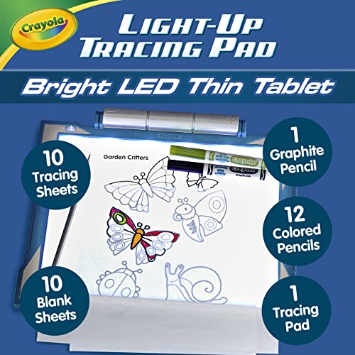 Crayola Light Up Tracing Pad Blue, Drawing Projector for Kids, Gift for Boys & Girls, Toys, Ages 6+