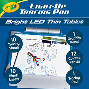 Crayola Light Up Tracing Pad Blue, Drawing Projector for Kids, Gift for Boys & Girls, Toys, Ages 6+