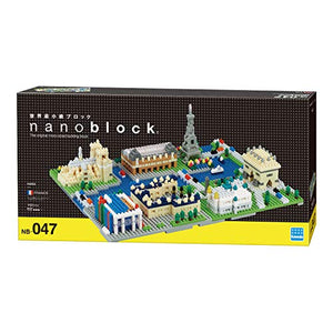 nanoblock -Paris World Famous Cities, Advanced Hobby Series Building Kit (NB-047)