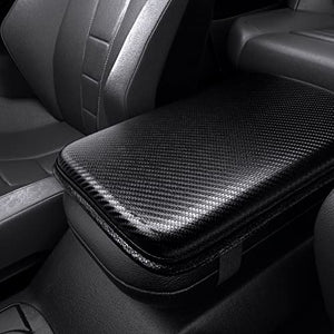 SUHU Auto Center Console Cover Pad Universal Fit for Most Vehicle/SUV/Truck/Car, Waterproof Car Armrest Cover Protector, Car Armrest Seat Box Cover(Black)