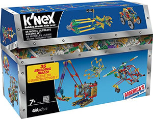 K’NEX – 35 Model Building Set – 480 Pieces – For Ages 7+ Construction Education Toy (Amazon Exclusive)