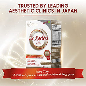 LABO Nutrition Le Ageless – Placenta Cell Rejuvenating Therapy from Japan – Enhanced with Collagen Peptide and Brewer’s Yeast to Supports Immune Health, Skin Regeneration, Anti-Aging – 60 Capsules