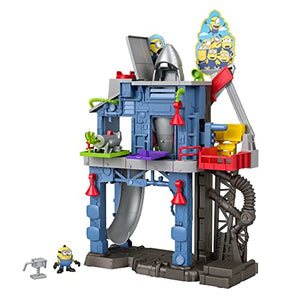 Imaginext Minions The Rise of Gru Gadget Lair Playset with Minion Otto Figure and Toy Rocket for Preschool Kids Ages 3 and Up