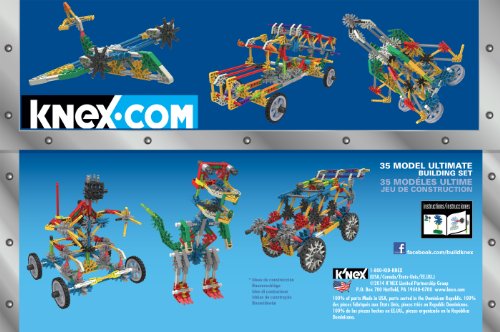 K’NEX – 35 Model Building Set – 480 Pieces – For Ages 7+ Construction Education Toy (Amazon Exclusive)