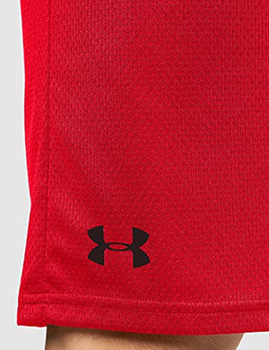 Under Armour Men's Tech Mesh Shorts , Red (600)/Black, Large