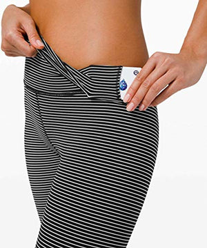 LULULEMON Wunder Under Hi-Rise Tight 28" (Hype Stripe Black White, 12)