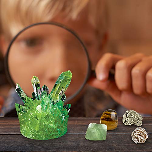 NATIONAL GEOGRAPHIC Earth Science Kit - Over 15 Science Experiments & STEM Activities for Kids, Crystal Growing, Erupting Volcanos, 2 Dig Kits & 10 Genuine Specimens, a Great STEM Science Kit