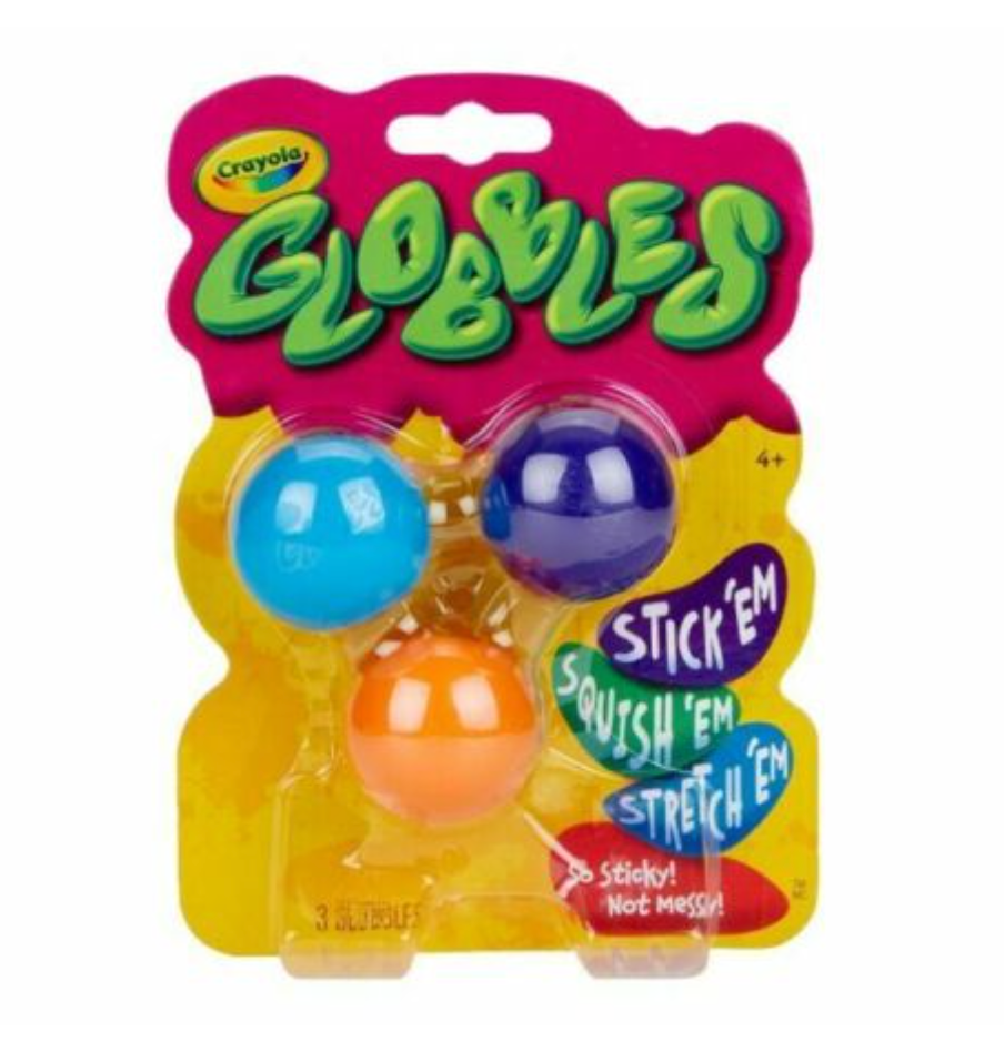 GLOBBLES CRAYOLA — 3 Pack Assorted Colors NO MESS TikTok Ceiling Balls